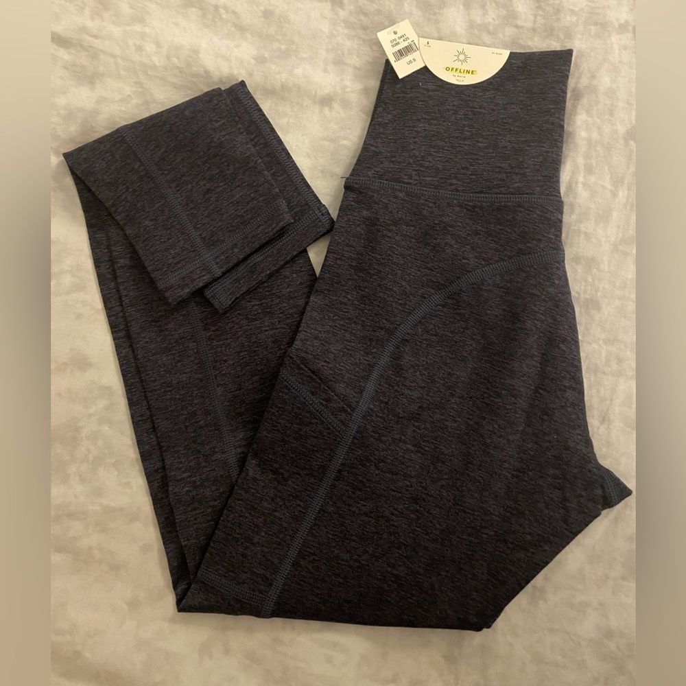 Brand New Aerie Leggings! Steel Blue. Size Small.